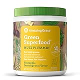 Amazing Grass Powder Pineapple Lemongrass Flavor, 30 Servings, 7.4 Ounce (1 Count)