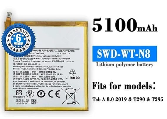 Image of Original SWD-WT-N8 Battery for Samsung Galaxy Tab A 8.0 2019 (SM-T290 SM-T295) GH81-17145A Battery with 6 Month Warranty**** (Q8)
