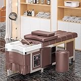 Lit de Spa thaïlandais pour la tête avec Fumigation et Circulation d'eau pour institut de beauté et Salon de Coiffure, Rouge