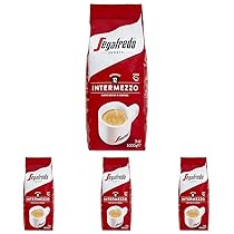 Segafredo Zanetti Caffè in Grani Intermezzo (Confezione da 4 Kg) – Adatto per la Moka – Linea Le Classiche, Chicchi di Caffè a Tostatura scura, Gusto deciso e corposo
