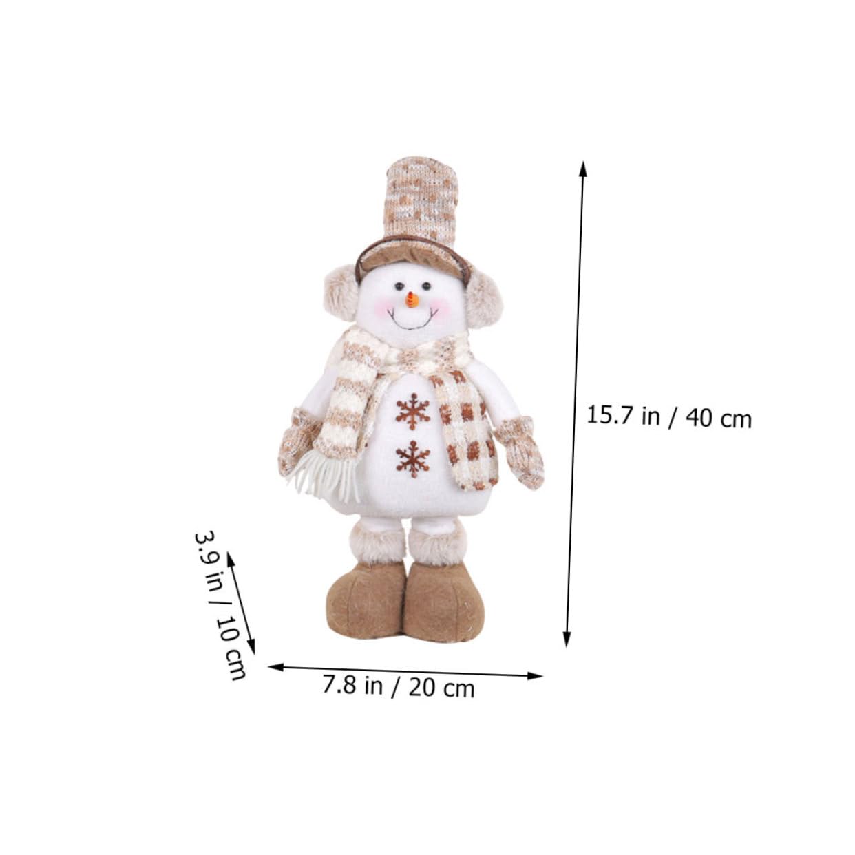 STOBAZA Adorabile Pupazzo Natalizio Con Cappello Orsetto Di Peluche Estensibile Per Decorazioni Da Tavolo Ornamento Natalizio Per Feste Casa e Vetrine