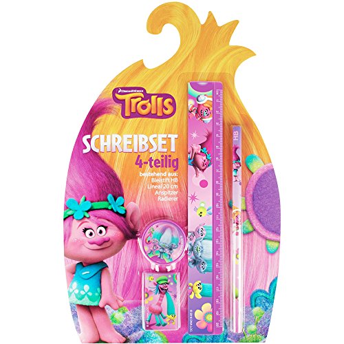 Preisvergleich Produktbild Stylex 51104 - Trolls 4-teiliges Schreibset