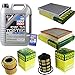 Produktbild QR-PARTS 69382856 Filter Set Inspektionspaket 5 Liter Liqui Moly Motoröl Top Tec 4600 5W-30 MANN-FILTER Innenraumfilter Kraftstofffilter Luftfilter Ölfilter