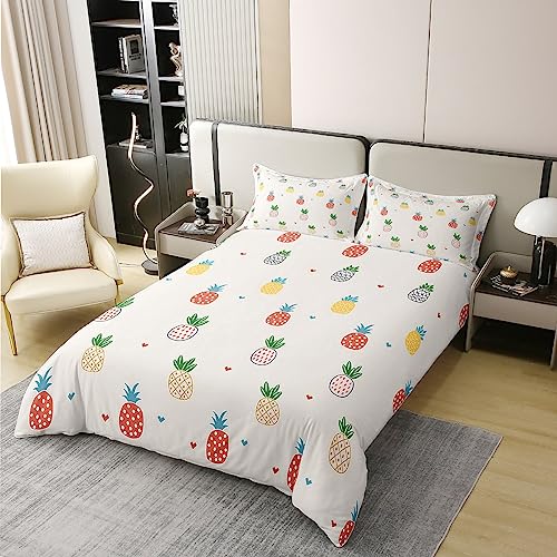 Pineapple-Cotton-Duvet-Cover-Set-Twin-Size-Kids-Tropical-Fruit-Print-Comforter-for-Boys-Girls-Teens-Fresh-Pineapple-Pattern-Cotton-Duvet-Cover-Set-Breathable-Cartoon-Duvet-Set-Colorful-Quilt-Set 51HF3zaMmrL