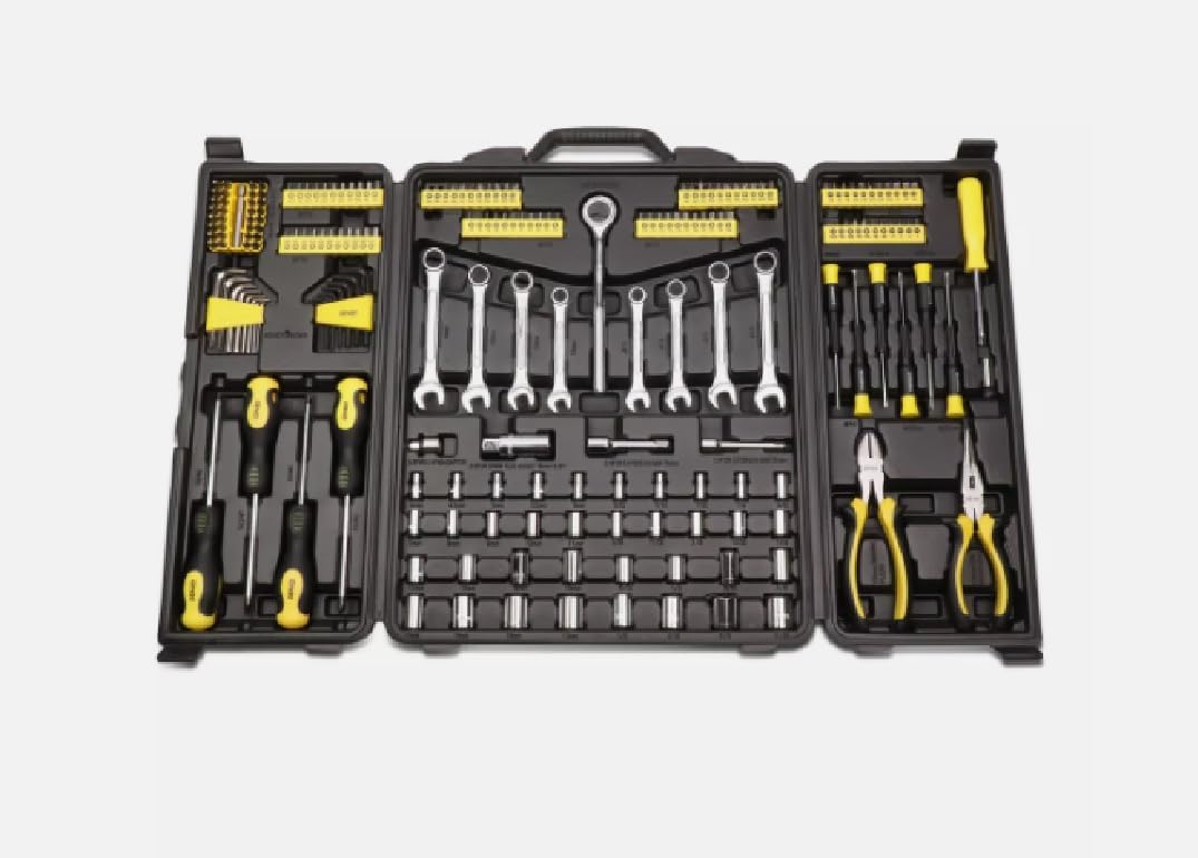 220Pcs Vehicle Repair Durable Drop Forged Steel Tool Kit Metric Sockets+Wrenches NEW