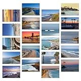Dear Mapper Surfing in California Postcards Pack 20pc/Set Sport Postcards Travel Postcards Surfing Resort Holiday Postcard for Mailing Decor Gift