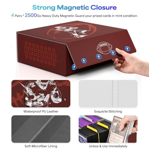 Image of UAONO Trading Card Storage Box for 1800+ Sleeved Cards, Bulk Card Storage