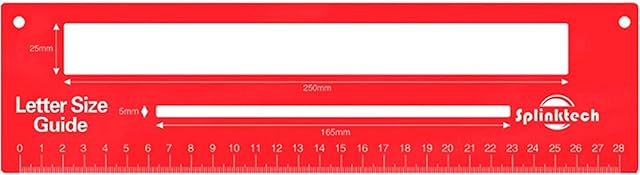 Royal Mail Size Guide, Large And Small Latter Template, Mail PPI Letter Size Guide Ruler Post Office Postal Price Postage