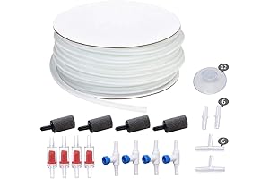 ALEGI 25 Foot Hose Aerator Kit Standard Airline Tubing for Fish Tank Accessories Air Pump