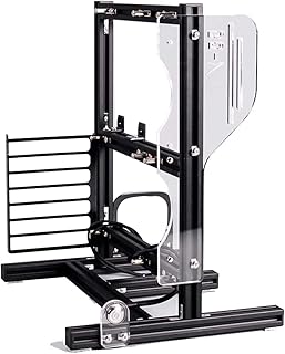 Demeras DIY Computer Motherboard Case Rack, Motherboard Case Rack ATX/M-ATX/ITX Open Chassis Vertical Overclocking Open Aluminum Frame Chassis Rack for Motherboard Chassis System(Black)