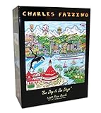 CHARLES FAZZINO SUN DAY IN SAN DIEGO Glitter PUZZLE 1000 Piece Puzzle (Size 17.32