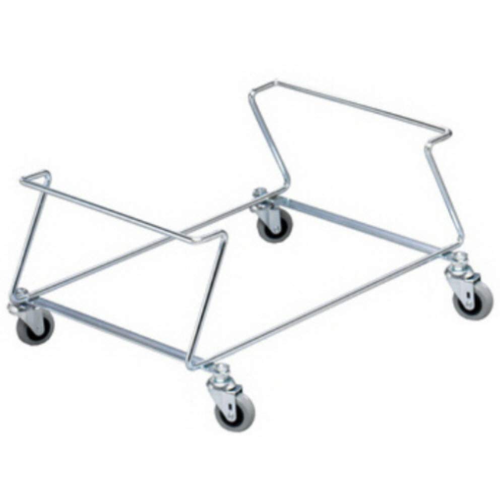 gebar – Einkaufskörbe, Verkaufskörbe mit Korbstapelwagen als Set, Korb mit 1 oder 2 Griffe und Farbwahl (Blau 1 Griff, 20 Körbe / 1 Metallwagen)