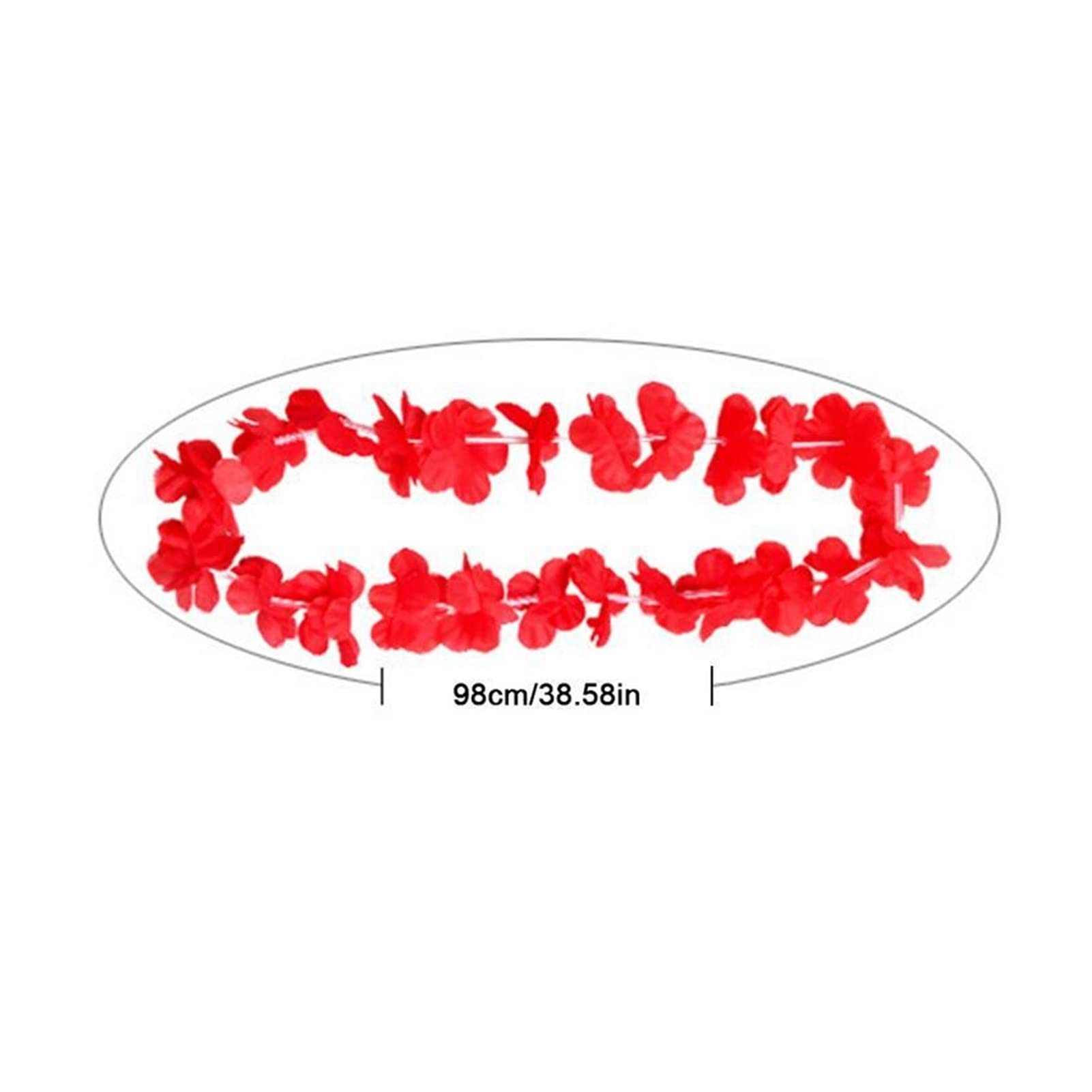 TOORU TRUSTTWO 50pcs Corona Hawaiana Hawaiian Leis Garland Collar Artificial Flores de Hawai Leis Suministros Suministros DE Fiesta BEACHE Fun The New