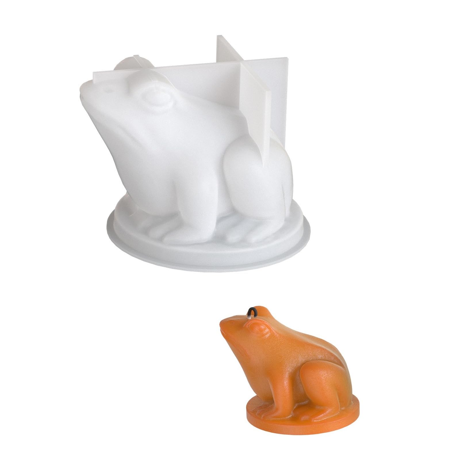 NEWFT Multipurpose Sturdy Silicone Mould to Craft Frogs Candle Holders Easy Demolding Portable for Artistics Home Decoratio