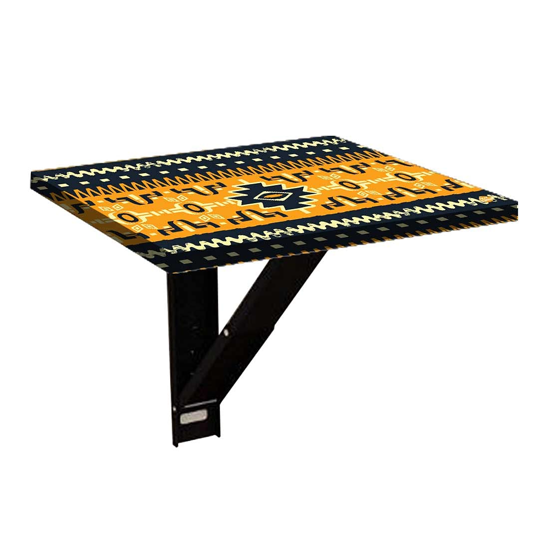 nutcase designer wall mounted table for bedroom folding bedside tables (set of 1) - beautiful mexican pattern
