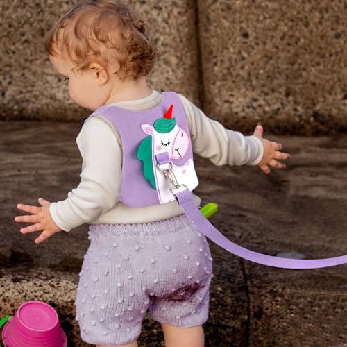 Accmor AC4676-PURPLE Toddler Leash With Anti Lost Wrist Link, Cute Unicorn Kids Harness Child Leash thumb #5