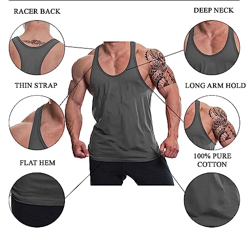 Image of THE BLAZZE Men's Cotton Sleeveless Tank Tops Gym Vest for Mens