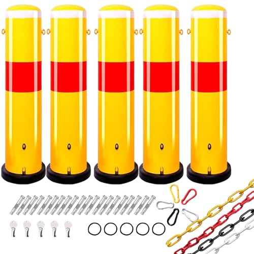 Cône de construction délinéateur de trafic jaune avec bandes réfléchissantes lot de 5 à 30 pcs