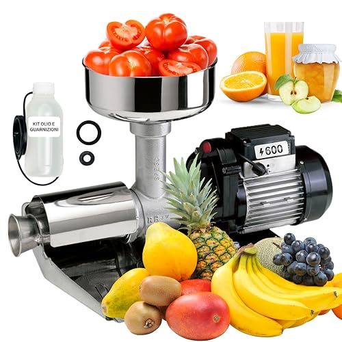 Reber Spremipomodoro Elettrico N.5 600W per Salsa di Pomodoro, Conserve,