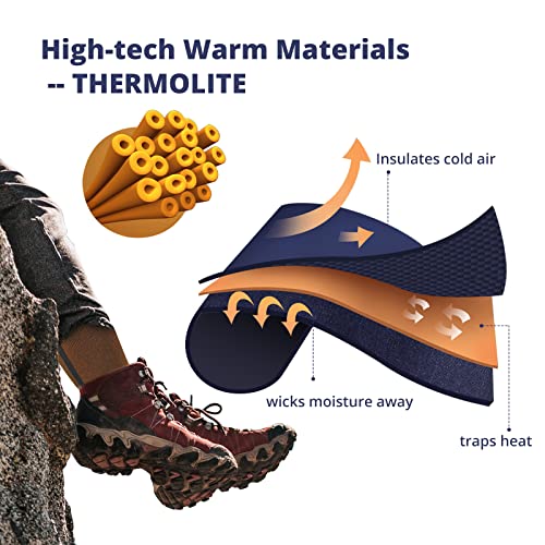 Akaso Warm Wool Ski Socks Mens Women Hiking Socks, Merino Snowboard Socks For Skiing Outdoor Cold Weather  thumb #1