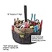CLC Custom LeatherCraft 1148 Drawstring Bucket Bag, 18 Pocket , Black