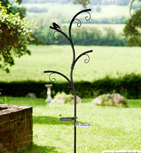 Garden Mile Wild Bird Feeder Station - Stylish Tree Look Hanging Bird Feeders with Many Hooks and Branches - Seed Peanut Sunflower and Fat Ball Bird Feeders Ideal for Outdoors Graden Patio