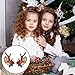 JIEYAO 4pcs Christmas Reindeer Antlers Hairpins Christmas Tree Hair Clips Deer Headband Hair Accessories Cute Ears Hair Barrettes for Women Christmas Party