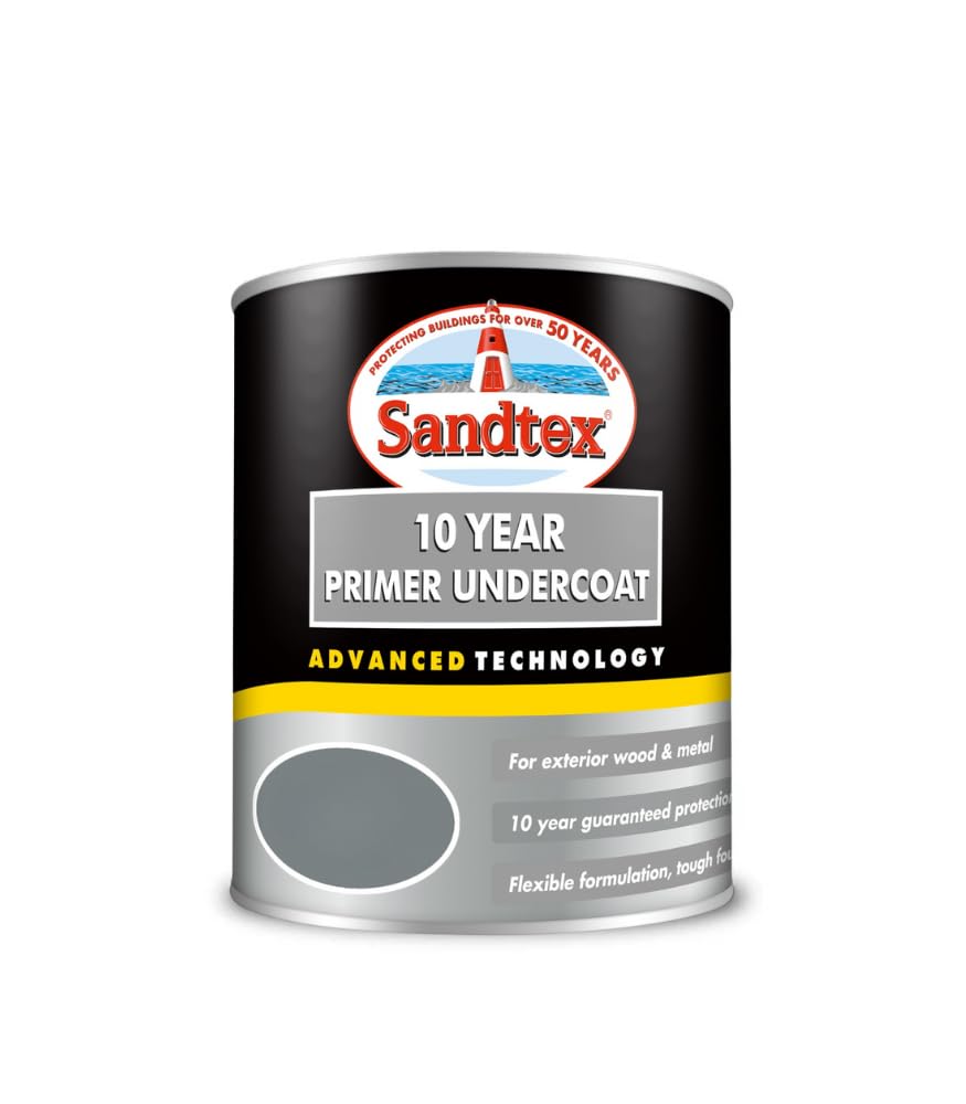 Sandtex 10 Year Dark Grey Matt Multi-Surface Metal & Wood Primer & Undercoat750Ml from B&Q