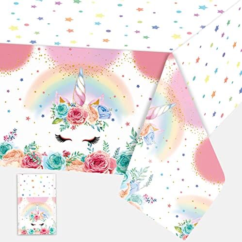 Table Cloths Gender Reveal Pink Blue Boys or Girls Theme Tablecloth Rectangular PVC Plastic Thin Table Cover Disposable Waterproof Party Decorations for Baby Shower Birthday Anniversary 220*130 cm