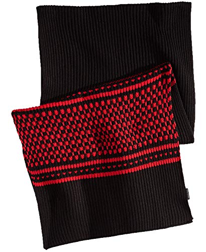 Armani Exchange Men's Highland Print Scarf, black, ONE SIZE