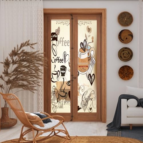Vinilo decorativo para ventana tema café Rustic Cartoon miniatura 3