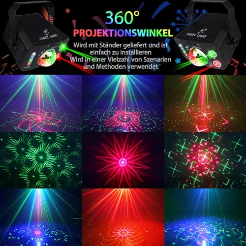 Disco Licht Fwiull mit 7 Objektiven und Fernbedienung