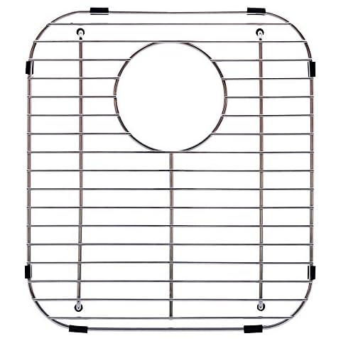Franke Evolution Universal Double Bowl Sink Protection Grid in Stainless Steel with Rear Drain, FGD75, 13.125" x 11.625" x 1.25" Cover