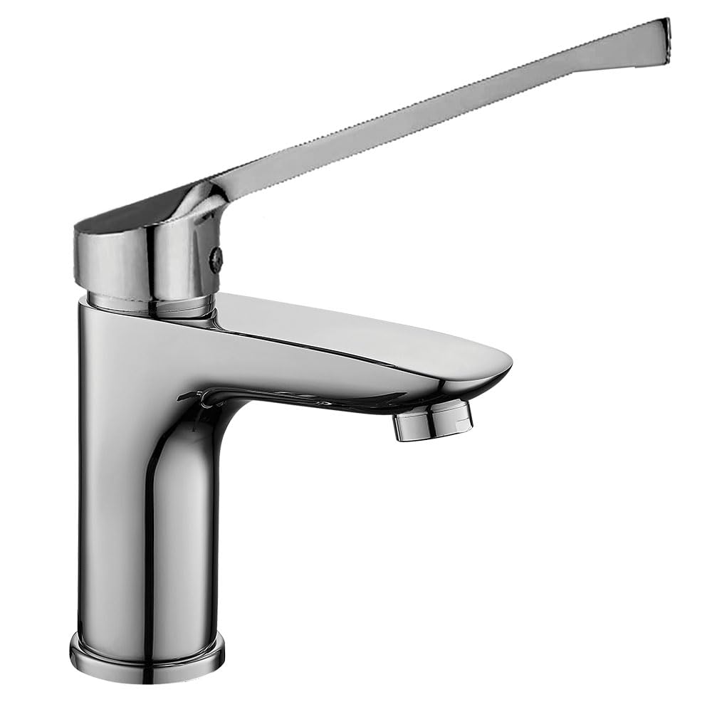 Grifo De Lavabo Con Maneta Medical monomando NAD acabado cromo brillo fabricado en latón