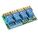 Produktbild KKmoon 4 Kanäle DC 12V 30A Relais Modul Brett Steuerkarte Optokoppler Isolation Hoch/Niedrig Trigger