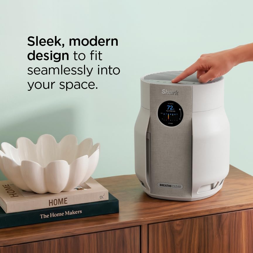 Shark BreatheClear Compact Pro Smart Air Purifier, HP062, Dove - image 9