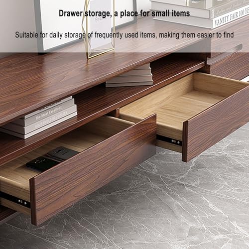 Meuble TV en Bois Massif et console multimédia de salon - 5