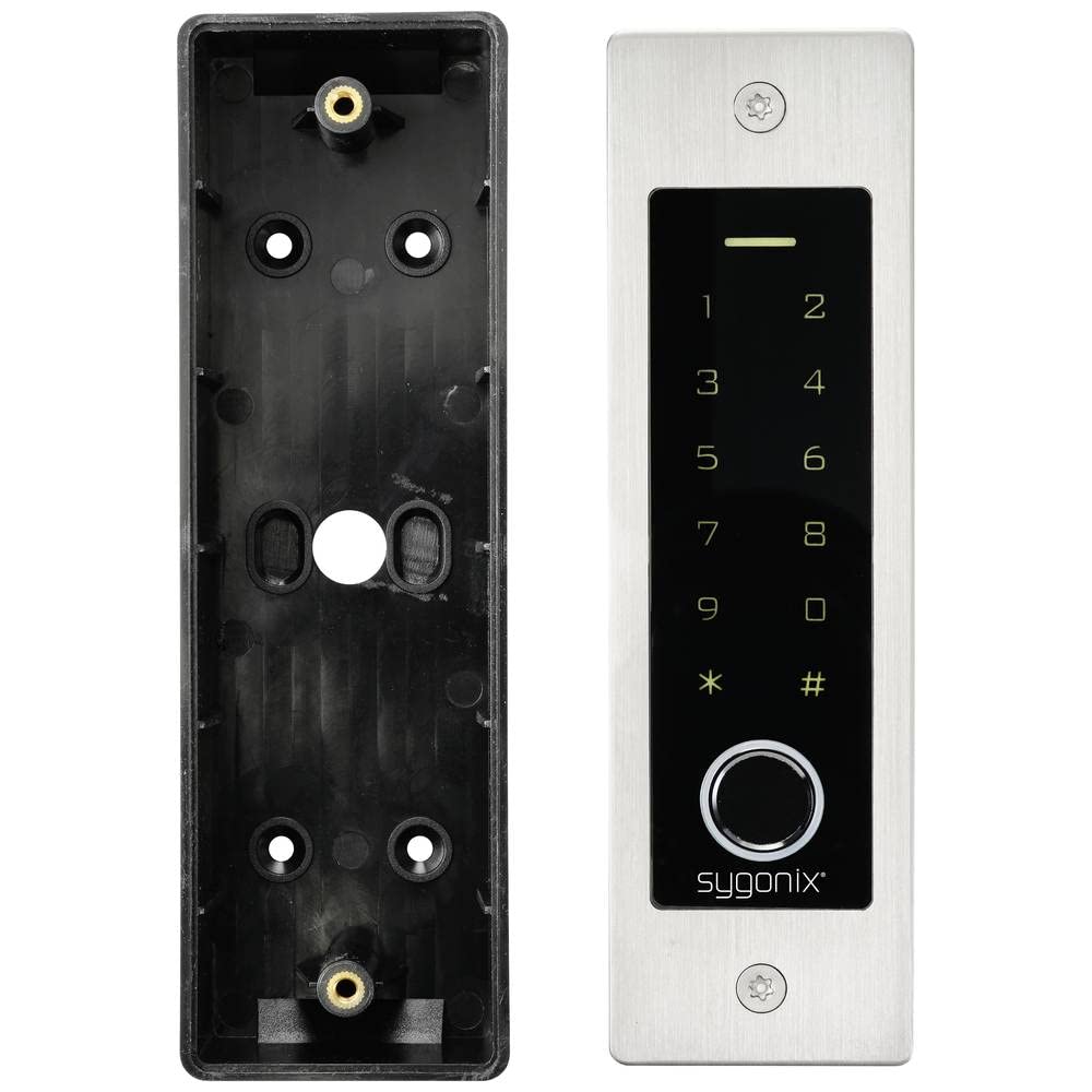 Système d'accès par badge RFID/biométrique Sygonix SY-5231014 encastré 12 V/DC, 18 V/DC IP55 avec clavier éclairé