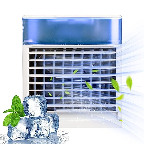 Portable Air Conditioner, 4 in 1 Portable AC, 3 Speeds Portable Room Air Conditioner,With Misting Function, Continuous Humidification, With USB Charging Cable(300ml) Portable Air Conditioner, 4 in 1 Portable AC, 3 Speeds Portable Room Air Conditioner,With Misting Function, Continuous Humidification, With USB Charging Cable(300ml)