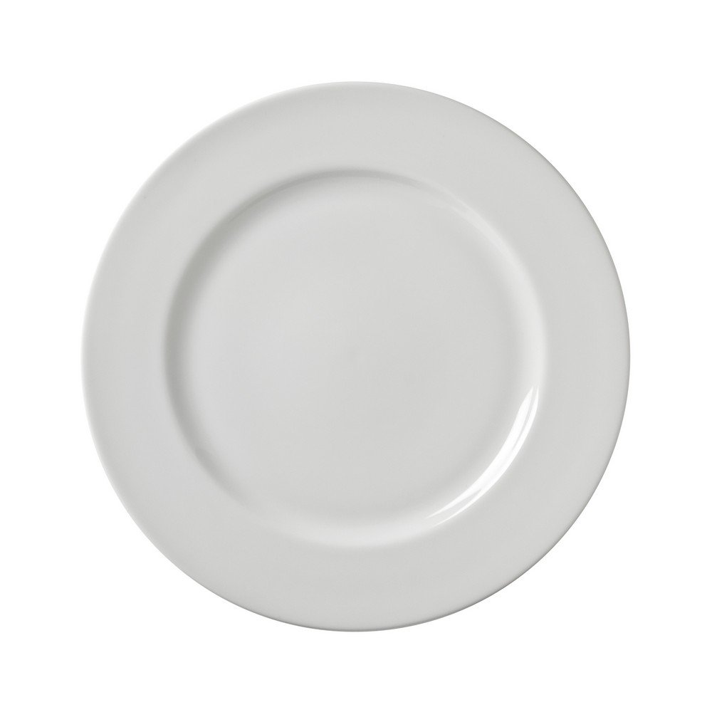 10 Strawberry Street Z-Ware White Porcelain Dinner Plate (Set of 6)