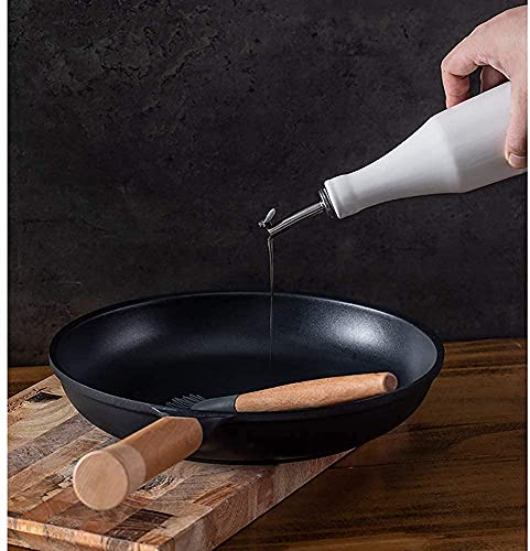 WDCDYQDH Keramik-Olivenöl-Spenderflaschen-Set 400 ml, Sojasauce, Essig, flüssige Menage, Gewürz zum Kochen, Edelstahl, Dose 3 WDCDYQDH Keramik-Olivenöl-Spenderflaschen-Set 400 ml, Sojasauce, Essig, flüssige Menage, Gewürz zum Kochen, Edelstahl, Dose