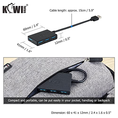USB Hub 3.0 Portable 4-Port USB Splitter Multi USB Port Expander Ultra-Slim USB Adapter for MacBook Desktop(Style 1,Type A) - Image 2