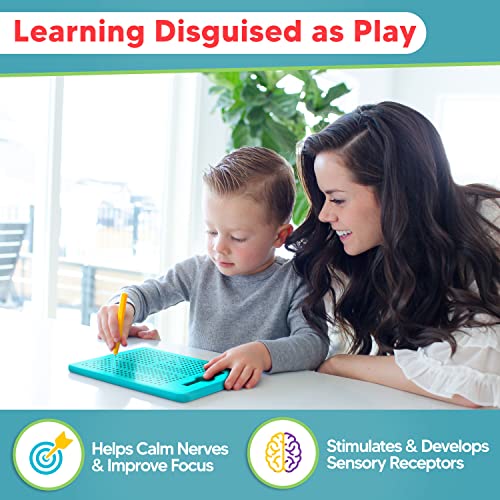 Aynat Fun Magnetic Drawing Board For Kids & Toddlers With Beads And Magnet Stylus Pen - Magnetic Tablet Toy For Airplane & Car Ride Activities For Kids #TOP3