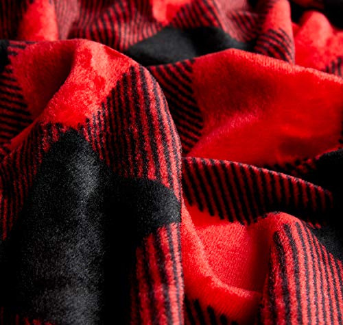 Fflmyuhul I U Super Soft And Comfortable Blanket Thin Section Warm Year-Round Available Blanket Red Check 50'' X 60'' … #TOP5