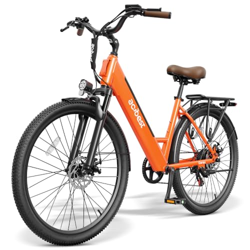 ACTBEST Electric Bike for Adults, Cores 27.5" Electric Commuter Bike Up to 70 Miles Long Range, with Peak 1200W Motor, 48V 576Wh Removable Battery, 7-Speed City Cruiser Mountain E Bike for Commuting image 4