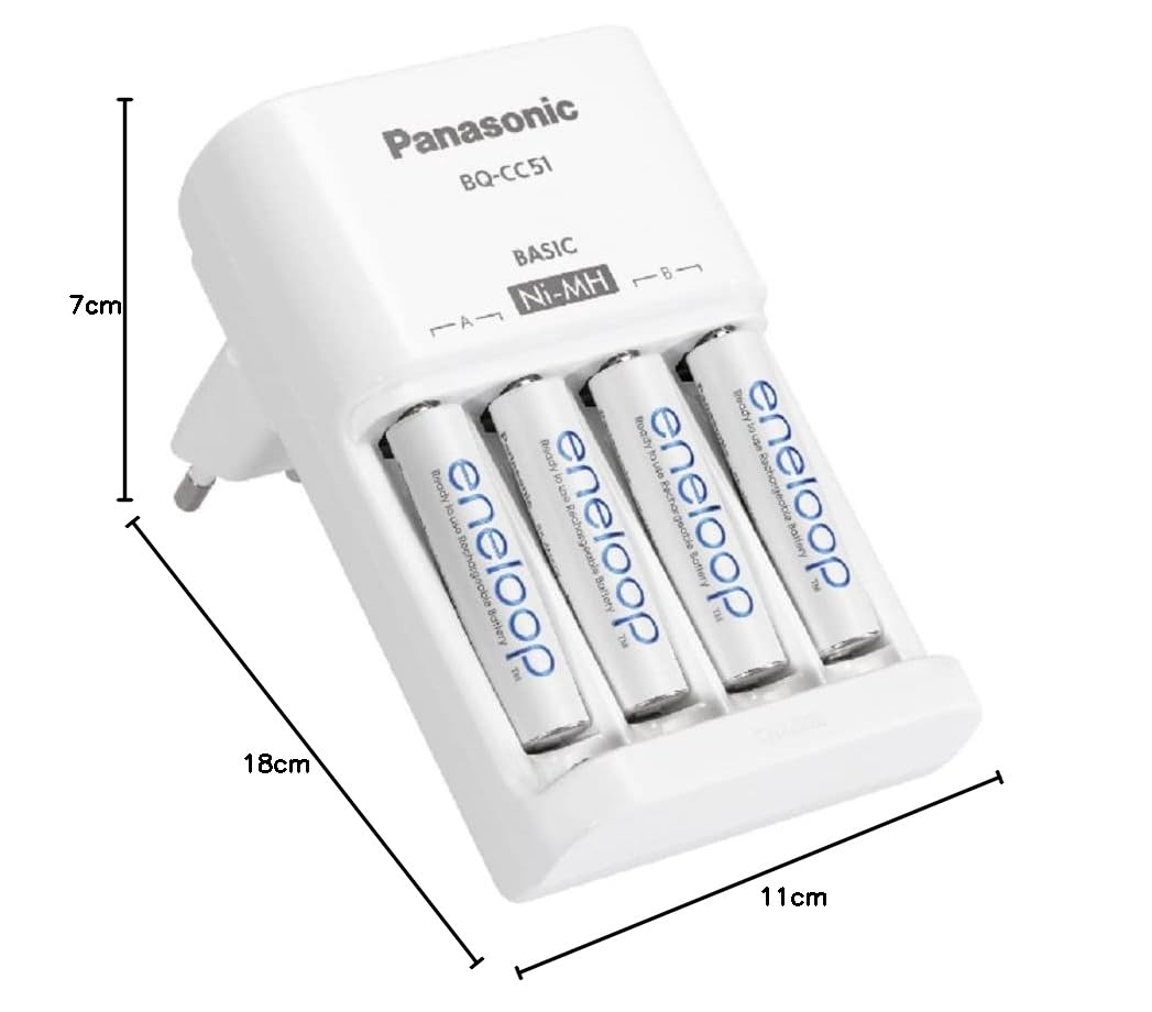 Panasonic Eneloop Basic Chargeur BQ-CC51 INCL. 4xAA K-KJ51MCD40E