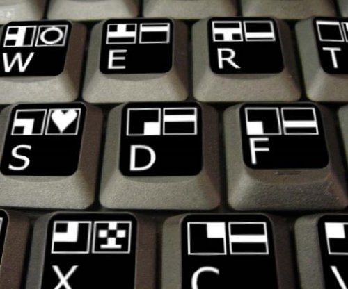 Pegatinas teclado Commodore 64 fondo negro miniatura 3