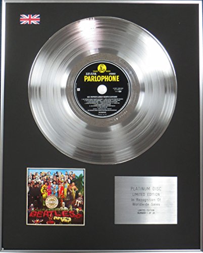The Beatles – Edition Limitée – CD Platine disque – Sgt poivre - Les Beatles, Paul McCartney, John Lennon, RIngo Starr, George Harrison The Beatles – Edition Limitée – CD Platine disque – Sgt poivre