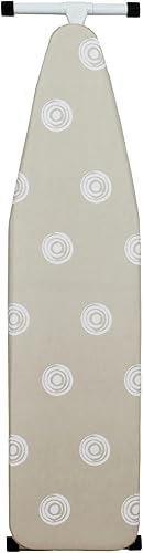 Tabla de planchar con patas en T de altura ajustable con cubierta de almohadilla de algodón, plegable para uso doméstico