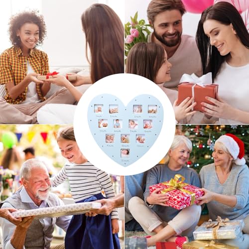 Cadre photo bébé cœur Healifty lumineux pour décorer la chambre de votre nouveau-né - 8